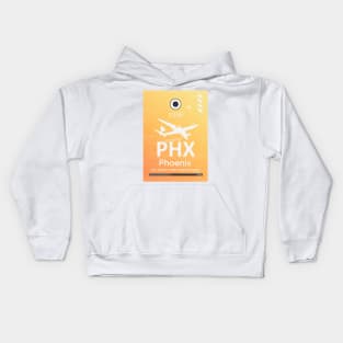 Phoenix airport code PHX Kids Hoodie